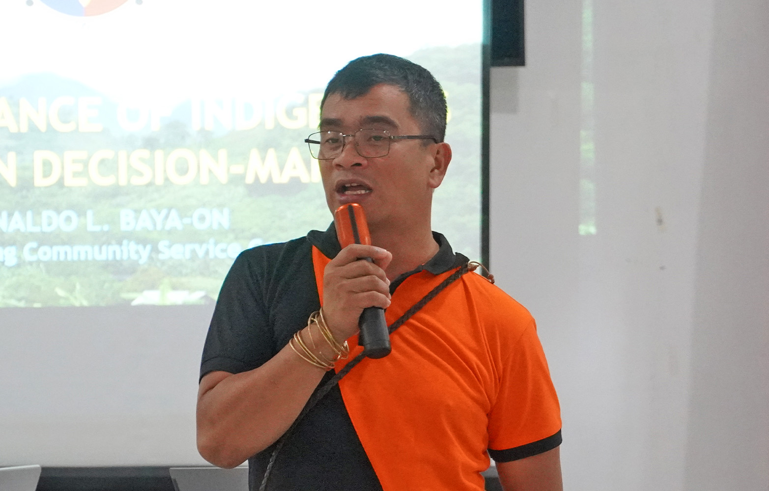 Ronaldo L. Baya-on, chief of the community service center in Talakag, Bukidnon