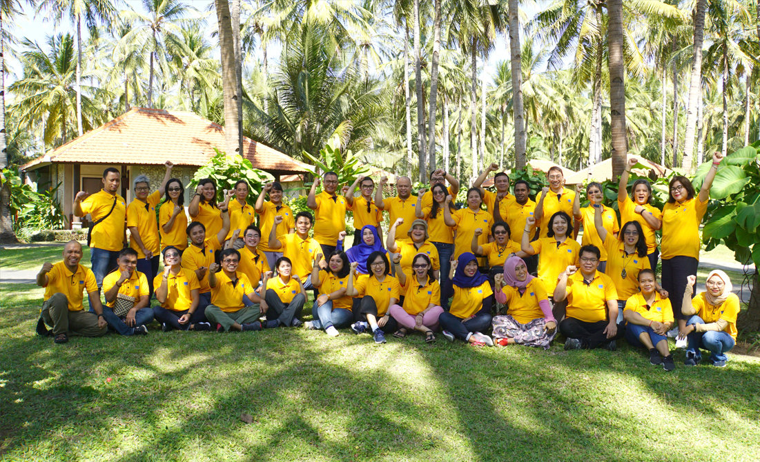 Samdhana staff during the staff retreat at Banyuwangi, August 2019