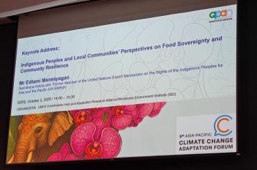 Session on IPLC-Led Food System, Community Stewardship and Indigenous Knowledge